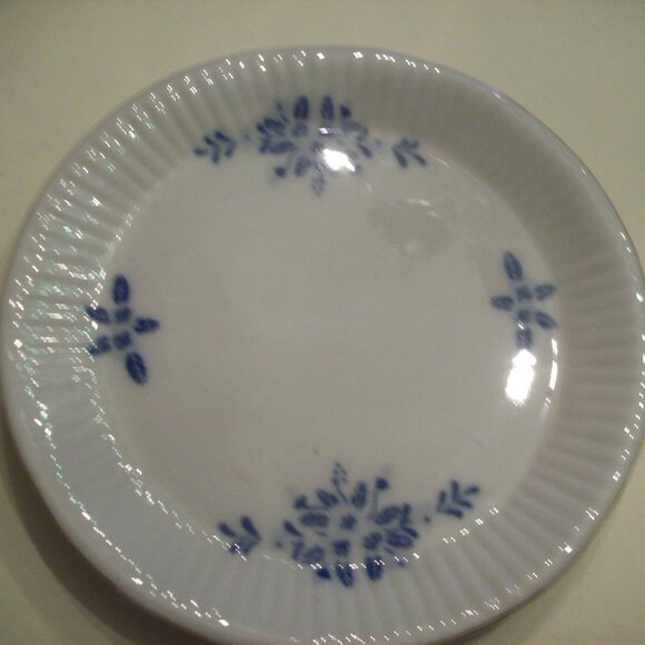 Vintage Small Ironstone Plate Blue and White- Trinket Dish- - Picture 1 of 3